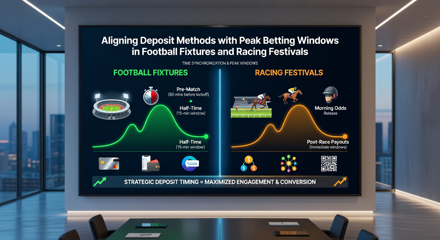 Mobile betting interface showing deposit options during a live football match and racing event