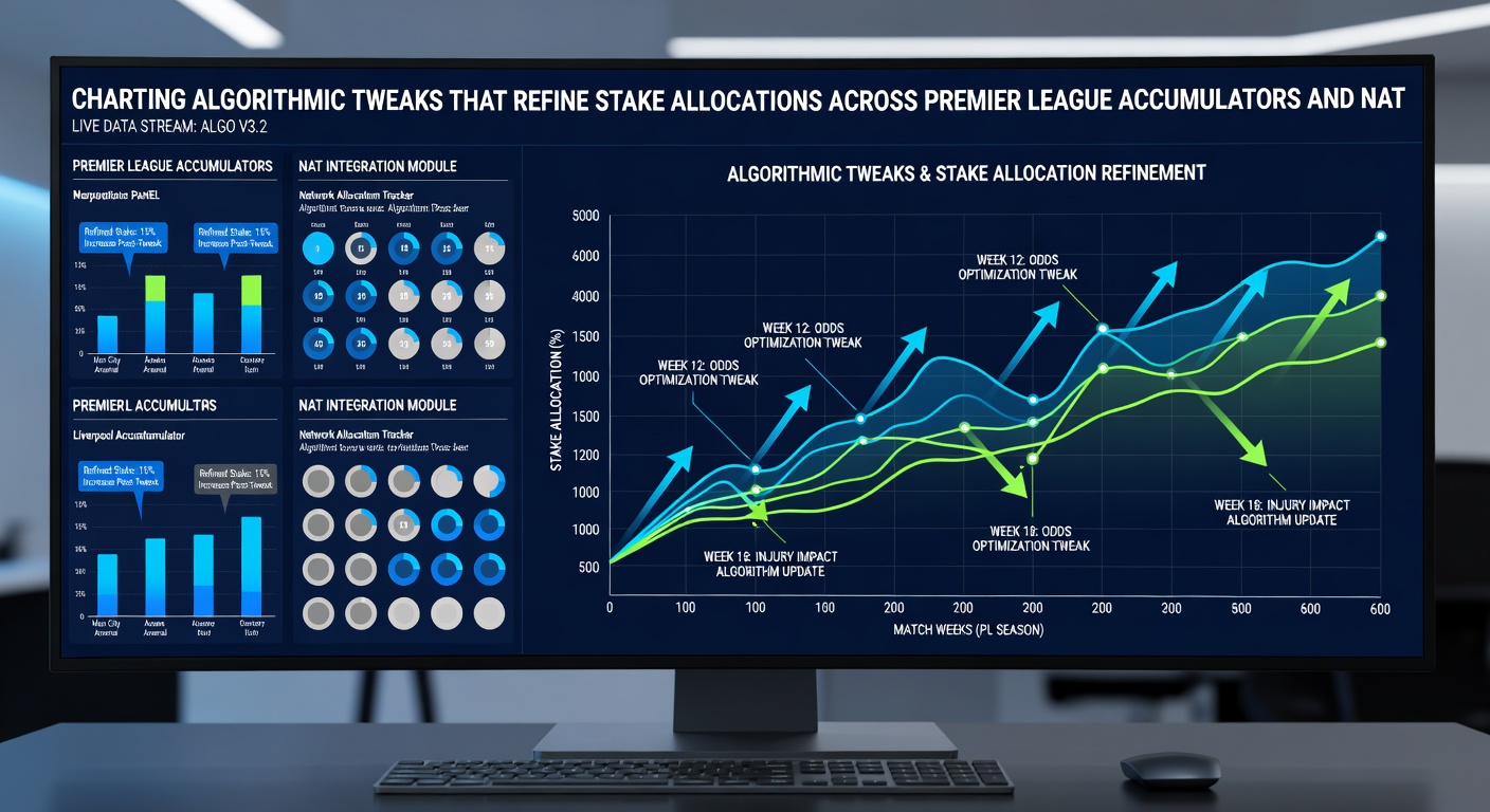 Data visualization of stake allocation refinements for National Hunt doubles in racing analytics dashboards