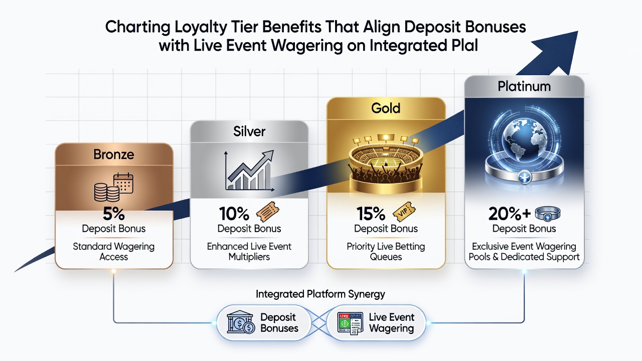Mobile interface displaying tier benefits applied to live event wagers with real-time bonus balance updates